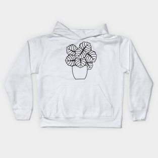 Color In Calathea Kids Hoodie